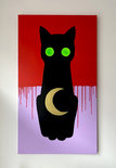 Schilderij Zwarte Kat